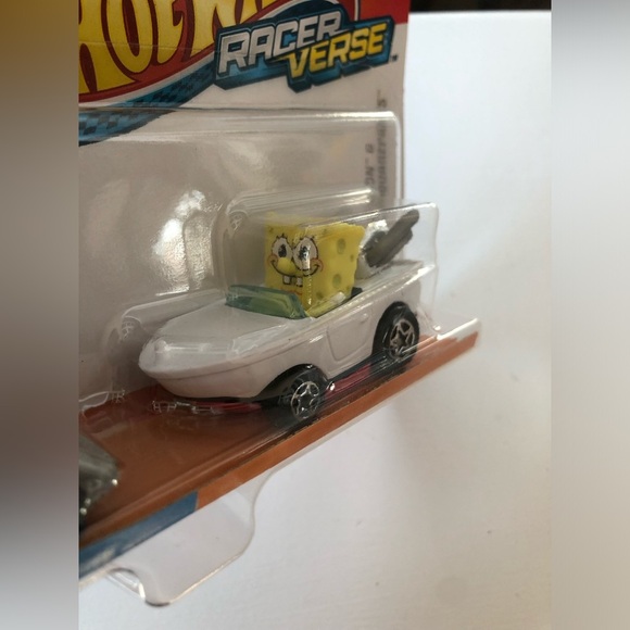 Hot Wheels Racer Verse x SpongeBob SquarePants & Plankton 2-Pack - BRAND NEW! - Picture 7 of 8